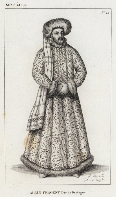 XII Century, Alain Fergent, Bretagnen herttua (kaiverrus) tekijältä French School