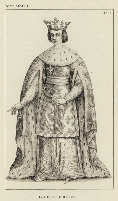 XIV vuosisata, Louis X le Hutin (kaiverrus) tekijältä French School