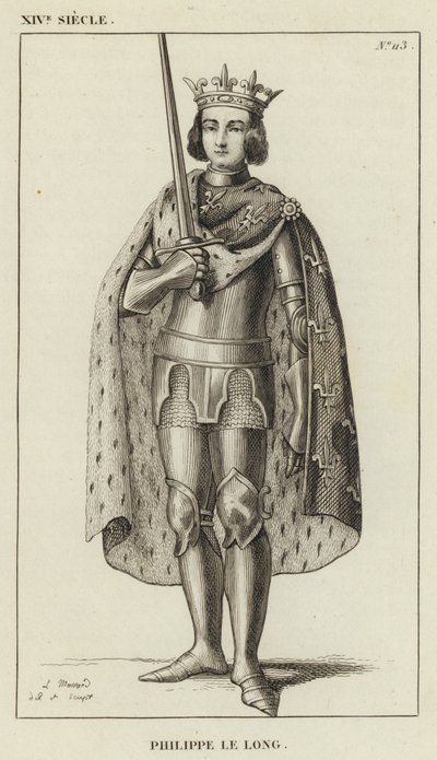 XIV vuosisata, Philippe le Long (kaiverrus) tekijältä French School