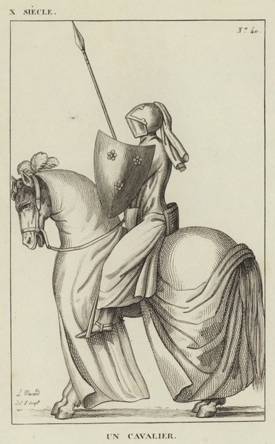 X Century, A Horseman (kaiverrus) tekijältä French School