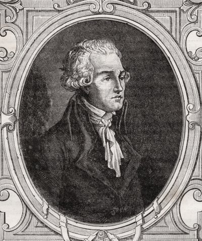 Nuori Robespierre Louis Blancin (1811-82) "Histoire de la Revolution Francaisesta" tekijältä French School