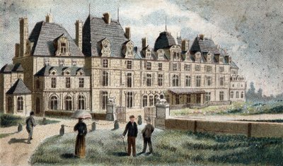 näkymä Eu-linnalle (Seine Inferieure). tekijältä French School
