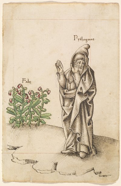 "Älä syö papuja" [fol. 25 recto] tekijältä French early 16th Century