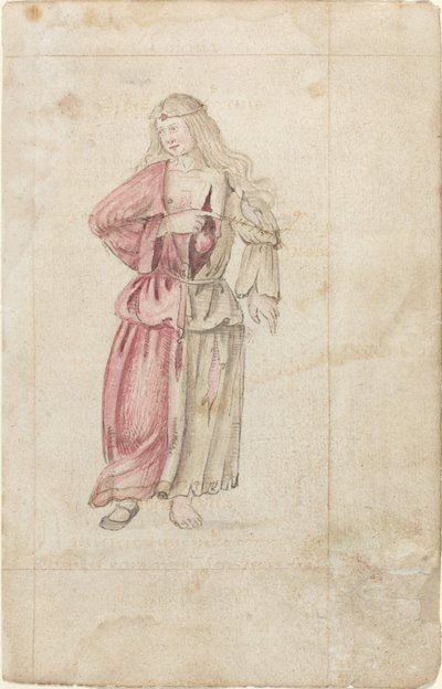 Ystävyyden personifikaatio (Amicitia) [fol. 2 recto] tekijältä French early 16th Century