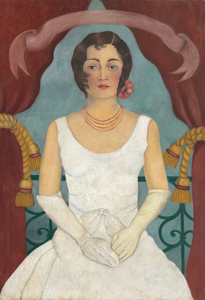 Muotokuva valkoihoisesta naisesta, noin 1929 (öljy kankaalle). tekijältä Frida Kahlo