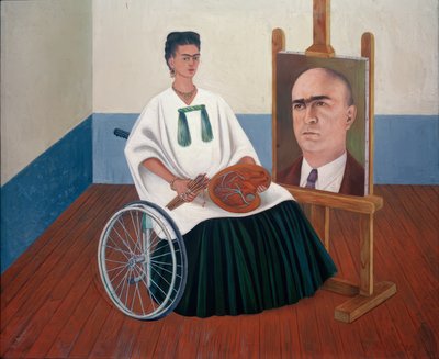 Omakuva ja tohtori Farillin muotokuva tekijältä Frida Kahlo