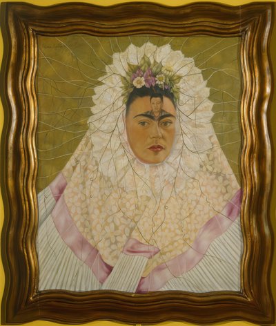 Omakuva Tehuanana tai Diego ajatuksissani (Self-Portrait as Tehuana or Diego in My Thoughts) tekijältä Frida Kahlo