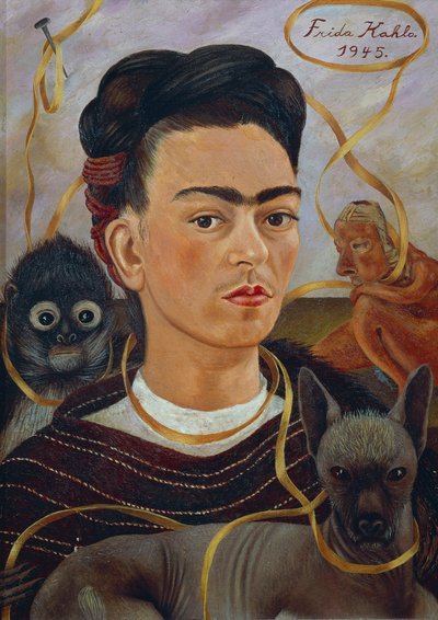 Omakuva Changuiton kanssa tekijältä Frida Kahlo