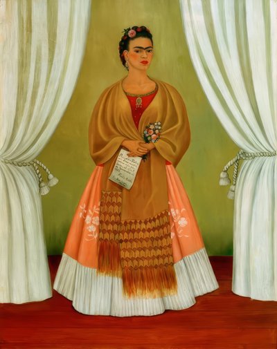 Leon Trotskille omistettu omakuva tekijältä Frida Kahlo