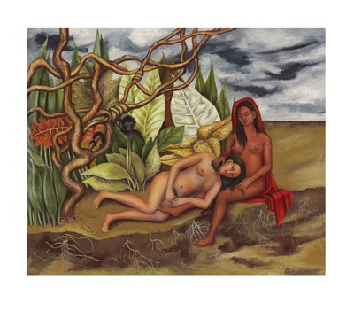 The Land Itself tai Kaksi alastonta viidakossa tekijältä Frida Kahlo