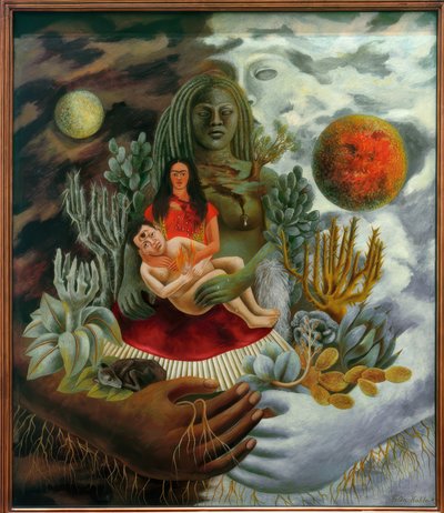 Maailmankaikkeuden rakkauden syleily tekijältä Frida Kahlo