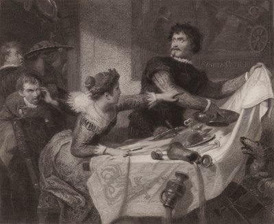 Shakespeare: Äijän kesyttäminen (kaiverrus) tekijältä Friedrich Schwoerer