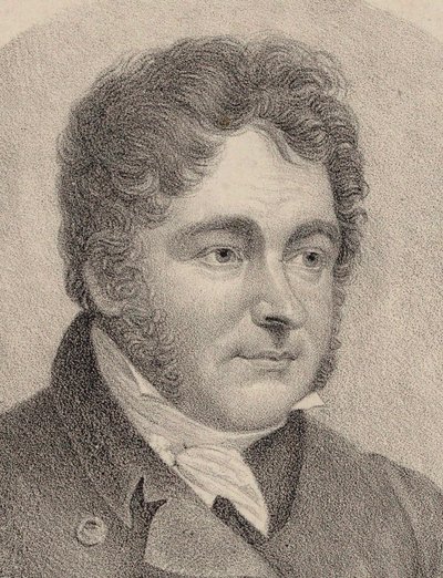 Säveltäjä Johann Bernhard Logierin muotokuva 1777-1846. tekijältä Friedrich August Fricke