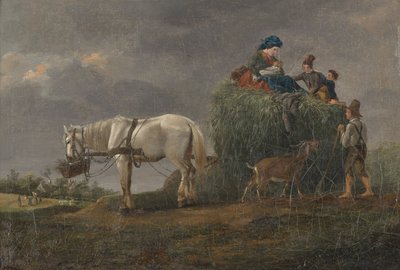Heinävaunu tekijältä Friedrich August Mathias Gauermann