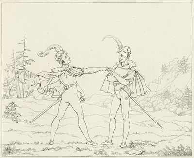 Kuvitus Goethes Faustille tekijältä Friedrich August Moritz Retzsch