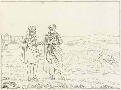 Kuvitus Goethes Faustille tekijältä Friedrich August Moritz Retzsch