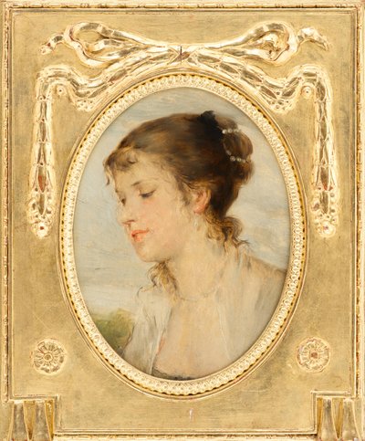 Tytön muotokuva tekijältä Friedrich August von Kaulbach