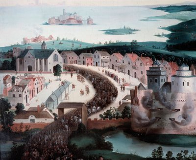 Francois I:n ja Henri VIII:n haastattelu camp du cloth d