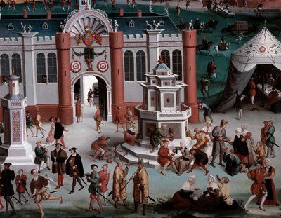 Francois I:n ja Henry VIII:n haastattelu camp du cloth d