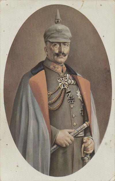 repro R. Grabendorffin maalaaman muotokuvan Wilhelm II mukaan Keisari Wilhelm II (nimi esineessä) tekijältä Friedrich Bruckmann
