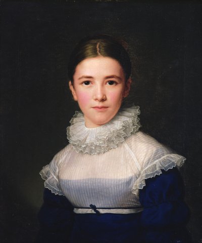Taiteilijan kasvattitytär Lina Grogerin dortrait, 1815 tekijältä Friedrich Carl Groger