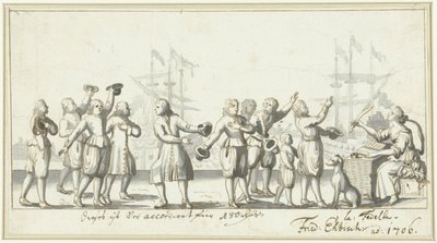 Vuoden 1706 rauhanneuvottelujen symboli (?) tekijältä Friedrich Ebisch