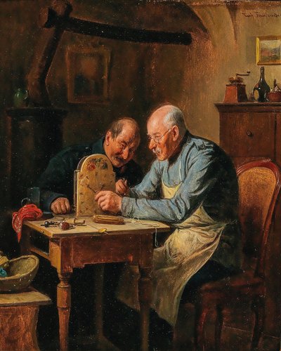Saksa: Ein schweres Problem (der Uhrmacher) Vaikea ongelma (kelloseppä) tekijältä Friedrich Friedlander