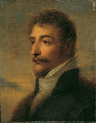 Parrakkaan miehen rintakuva tekijältä Friedrich Heinrich Fuger