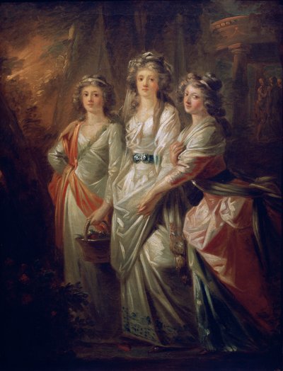 aKreivitäret Elisabeth, Christiane ja Marie Karoline von Thun tekijältä Friedrich Heinrich Fuger