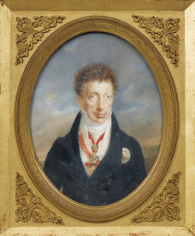 Itävallan arkkiherttua Kaarle 1771-1847, Teschenin herttua, n. 1823 tekijältä Friedrich Johan Gottlieb Lieder