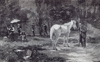 Potilasmalli, teoksesta "Leisure Hour", 1888 (kaiverrus) tekijältä Friedrich Kallmorgen