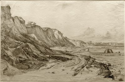 F.Nerly, Brodtener Ufer lähellä Travemündea tekijältä Friedrich Nerly