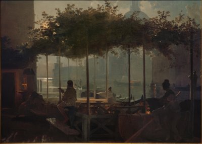 Kuun valaisema yö Venetsiassa tekijältä Friedrich Nerly