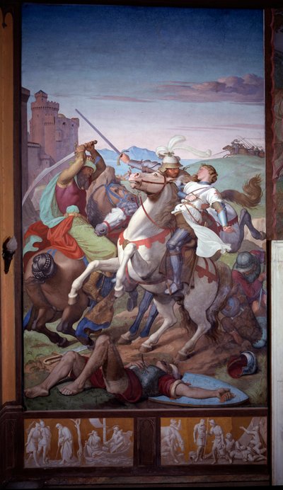 Pariskunta Odorado ja Gildippe - Fresco tekijältä Friedrich Overbeck