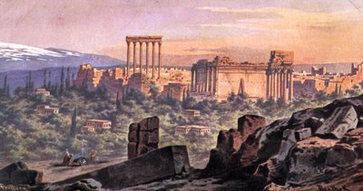 Baalbek Libanon (tulosta) tekijältä Friedrich Perlberg
