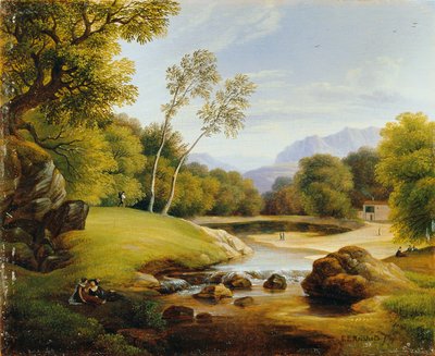 pari maisemassa tekijältä Friedrich Philipp Reinhold