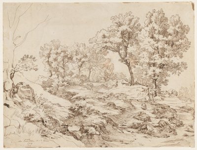 La Serpentara lähellä Olevanoa, 1829. tekijältä Friedrich Preller