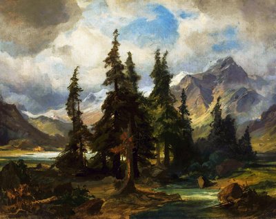 Norjan maisema. tekijältä Friedrich Preller the Elder