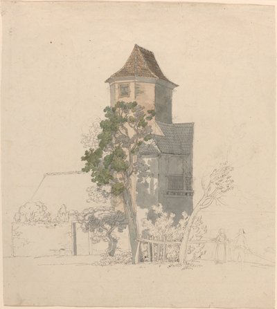 Linnoitettu talon torni [recto] tekijältä Friedrich Salathé
