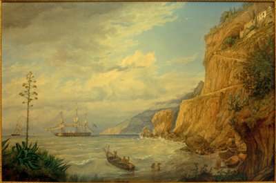 F. Thöming, Kapuzinerkloster bei Amalfi tekijältä Friedrich Thöming
