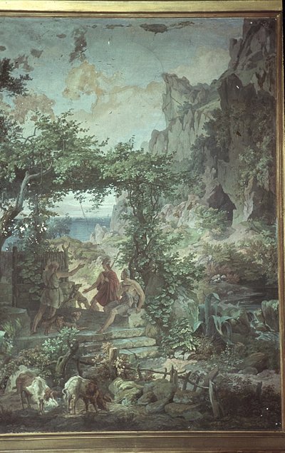 Odysseus sikapaimenessa Eumaeus, Kohtauksia Odysseiasta tekijältä Friedrich the Elder Preller