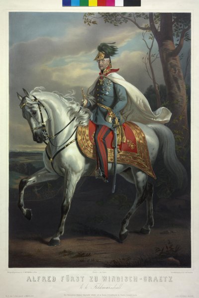 Alfred Windisch-Graetzin prinssi Keisarillinen ja kuninkaallinen kenttämarsalkka tekijältä Friedrich von Amerling