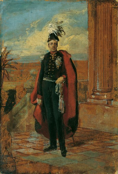 Maalausluonnos "Itävallan keisari Franz I Preussin kenraalin univormussa" tekijältä Friedrich von Amerling