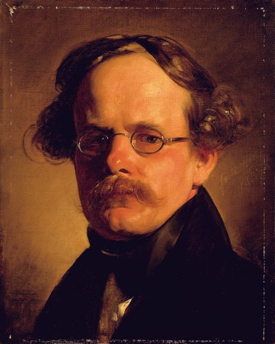 Muotokuva kaivertaja Franz Xaver Stoberista, 1837 tekijältä Friedrich von Amerling
