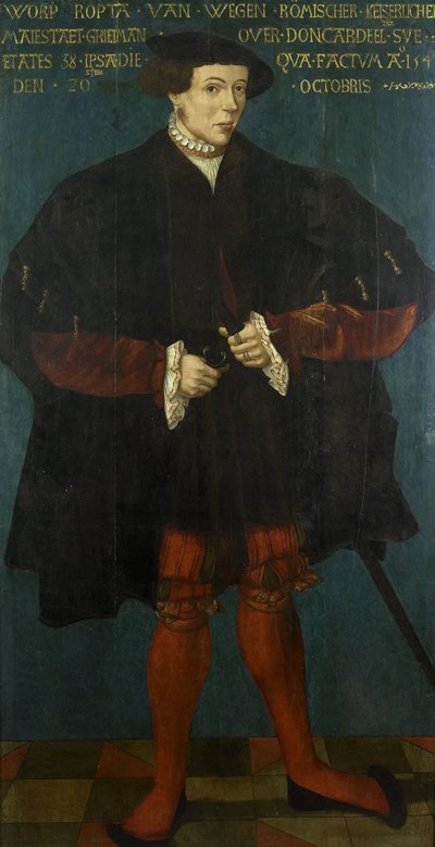 Itä-Dongeradeelin päätuomarin Roptan muotokuva tekijältä Friese School 1542