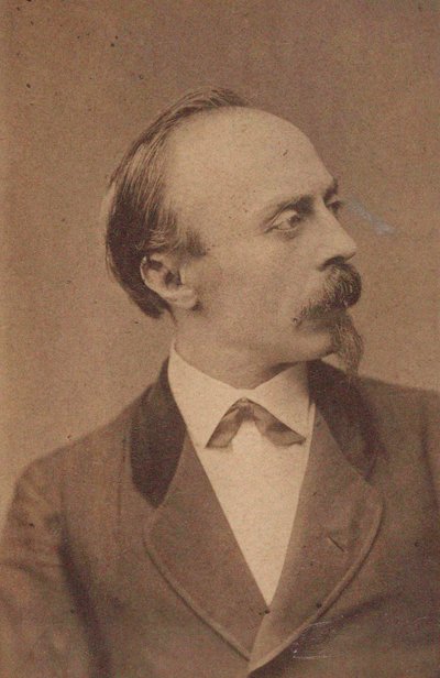 Muotokuva säveltäjä Hans von Bülowista 1830-1894, n. 1875. tekijältä Fritz Luckhardt