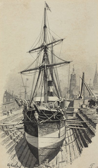 Siirtolaishöyrylaiva tekijältä Fritz Stoltenberg