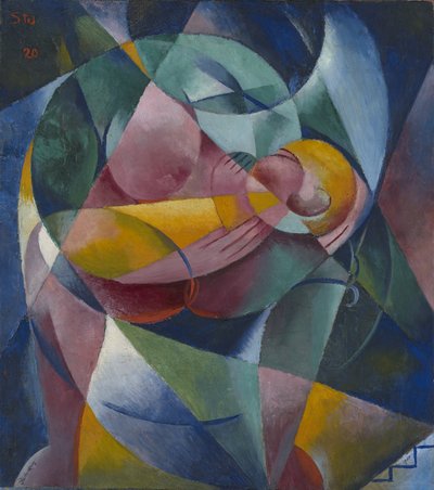 Äiti ja lapsi, 1920 tekijältä Fritz Stuckenberg
