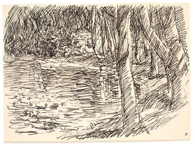 Metsäjärvi tekijältä Fritz Syberg