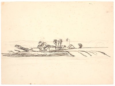 Maisema maatilan kanssa tekijältä Fritz Syberg